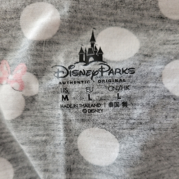 Disney Parks Minnie Mouse Red Bow Open Back 3/4 Sleeve Top Size Medium - Picture 5 of 5